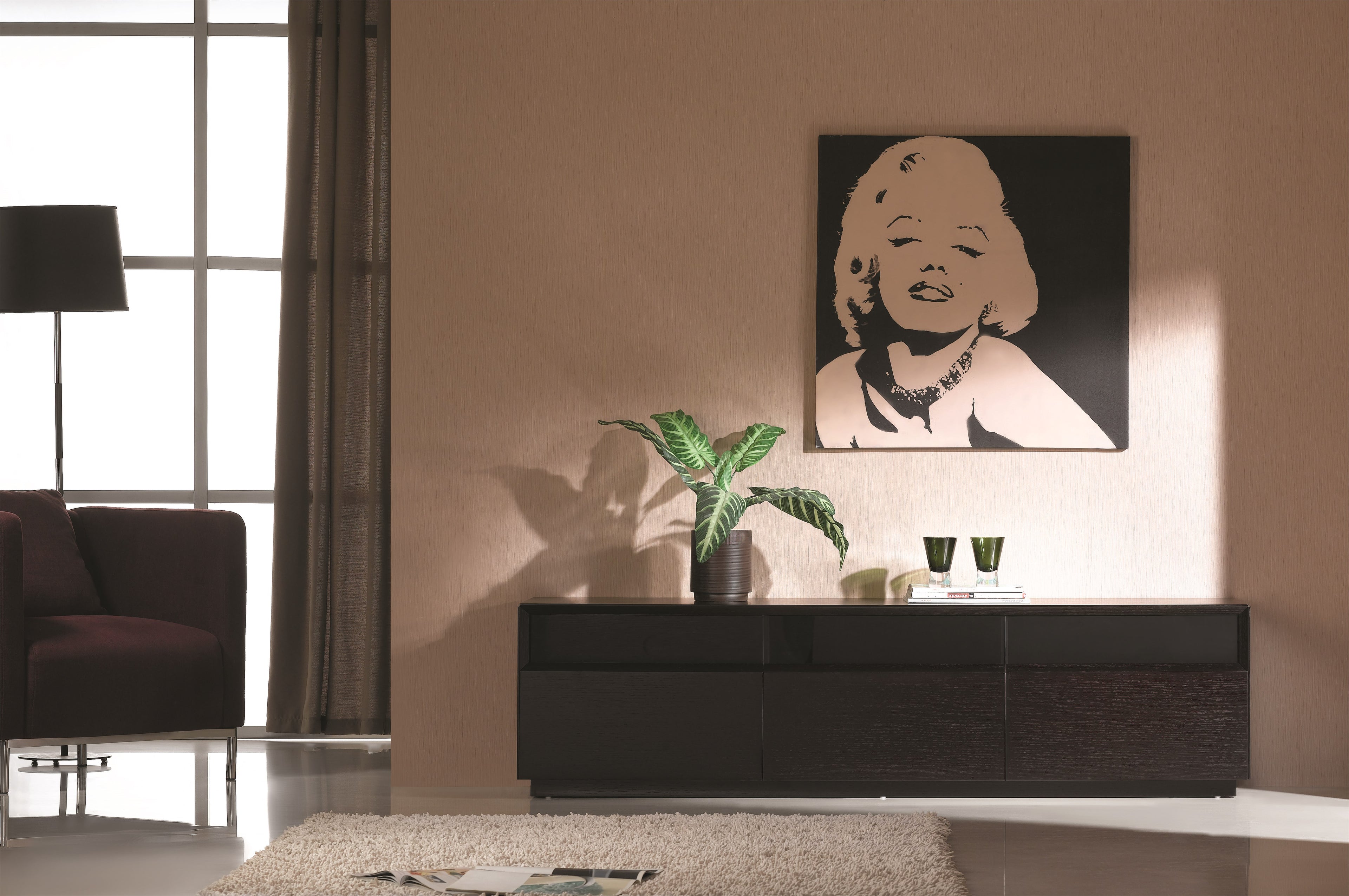 Dark Oak TV Console