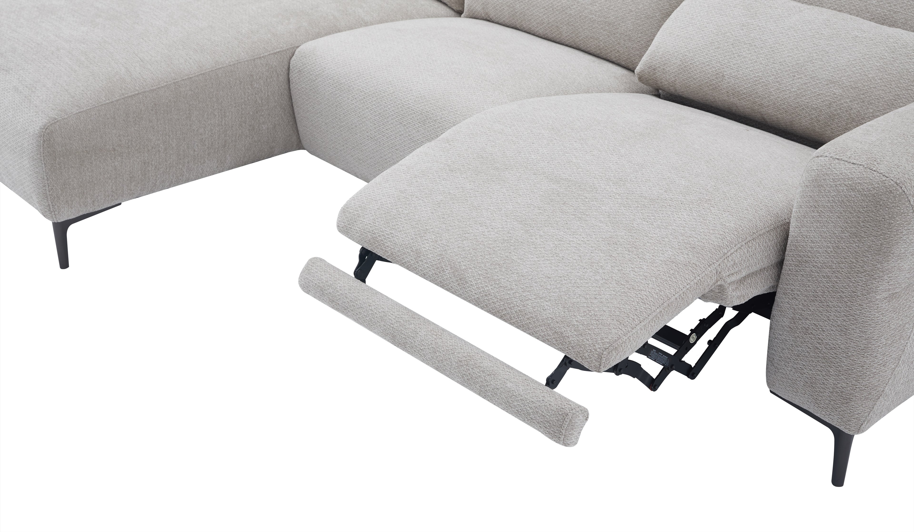 Winslow Light Grey Left-Hand-Facing Chaise Sectional