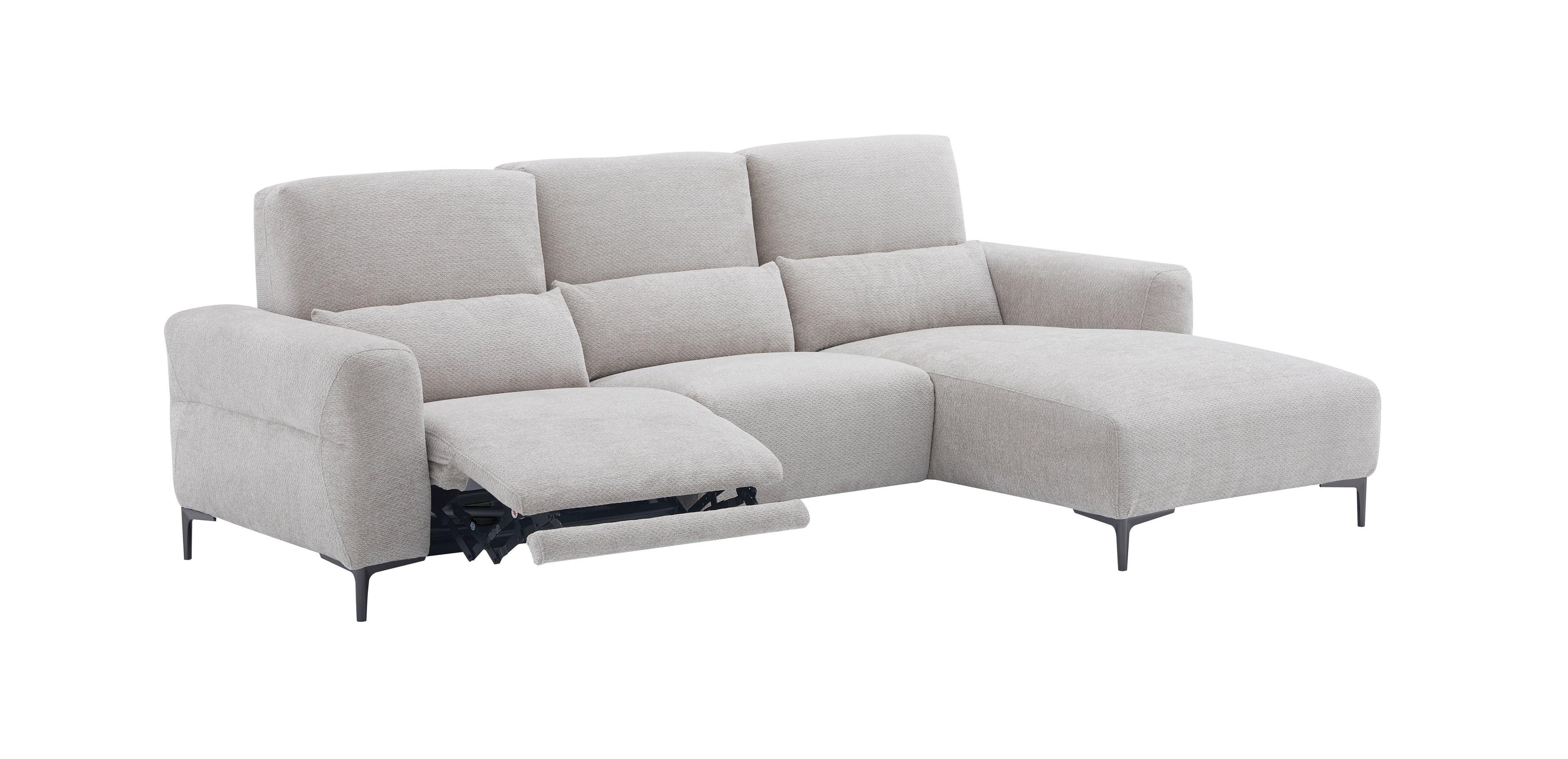 Winslow Light Grey Right-Hand-Facing Chaise Sectional