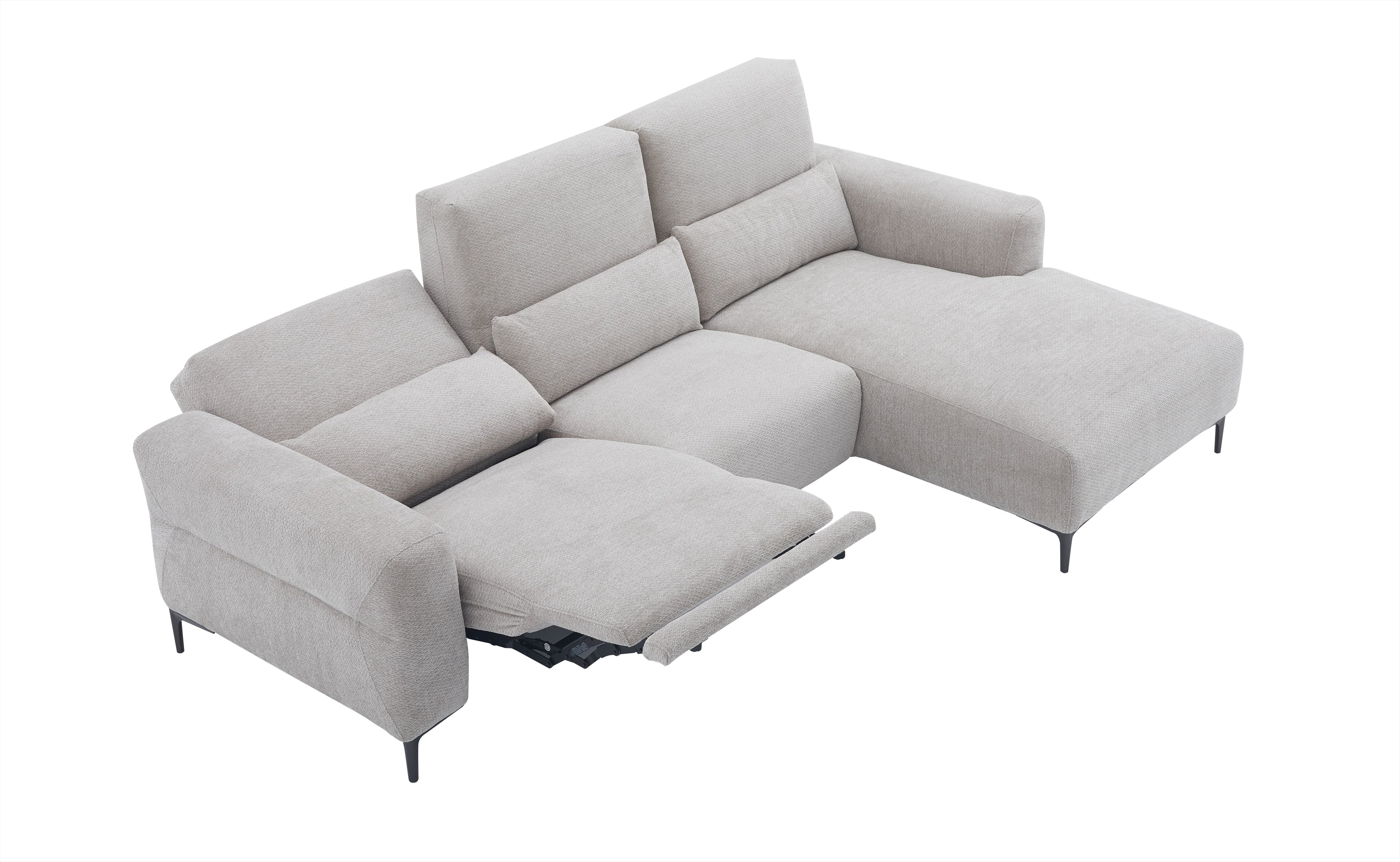 Winslow Light Grey Right-Hand-Facing Chaise Sectional