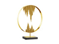 Polished Gold City in a Bubble Decor