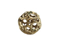 Gold-Plated Porcelain Ball Decorative Accent