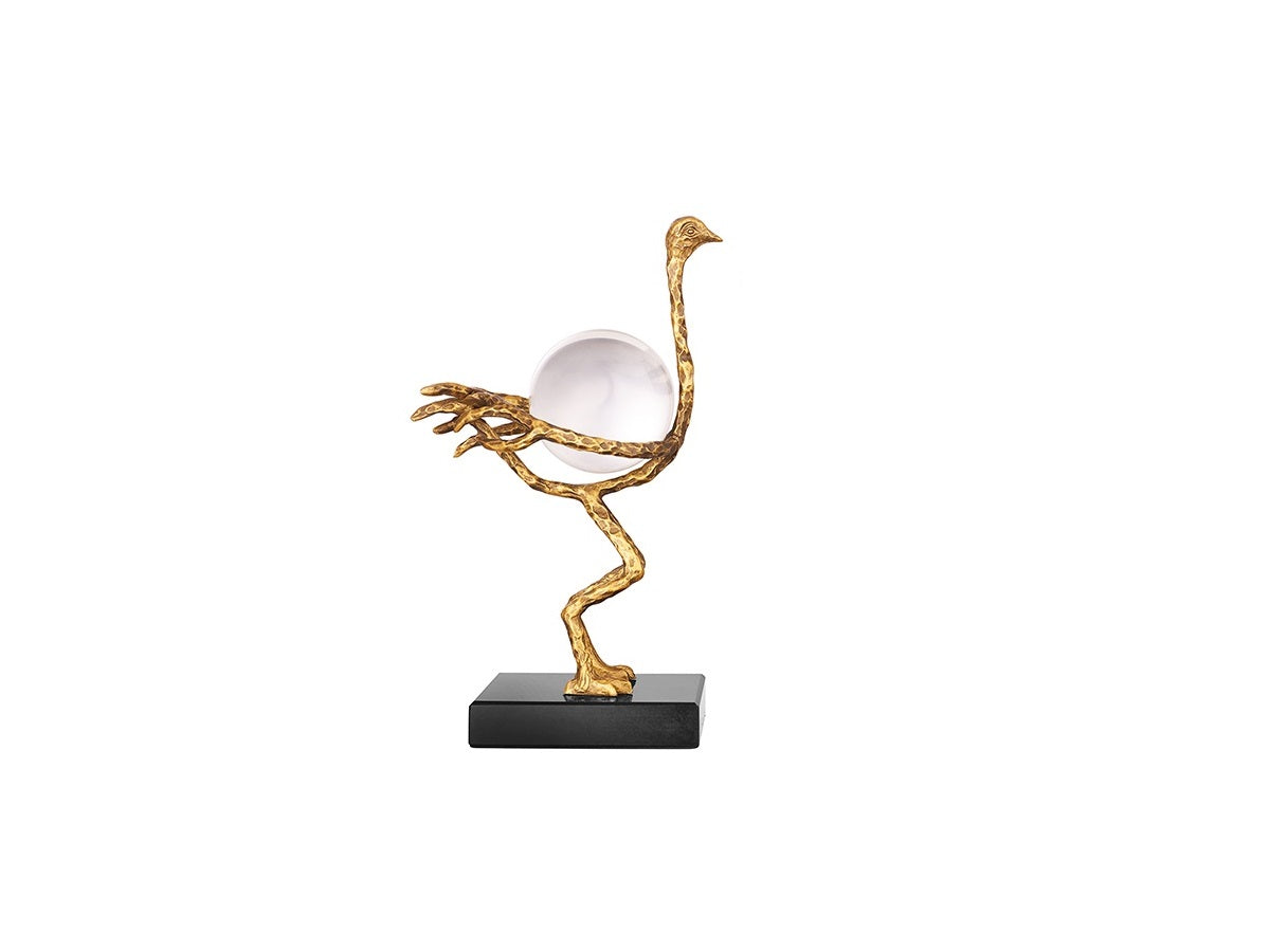 Large Crane With Crystal Ball
