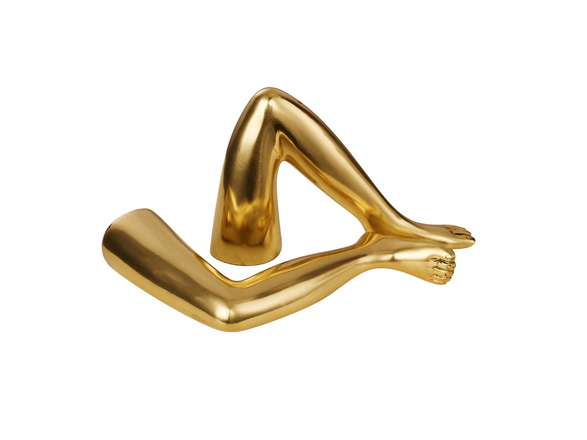 Polished Gold Two-Piece Creative Leg Decor Set