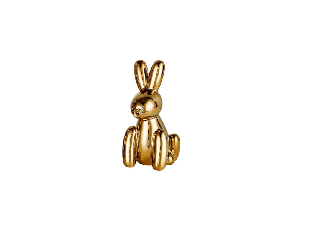 Gold Small Porcelain Rabbit Decor