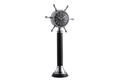Compact Mixed-Metal Decorative Clock