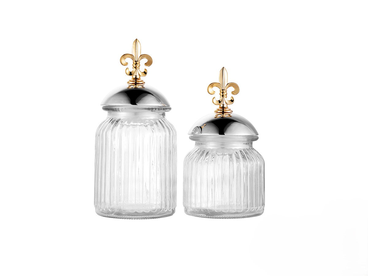 Small Glass Wellington Storage Jar