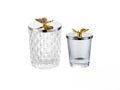 Large Metal and Glass Storage Jar