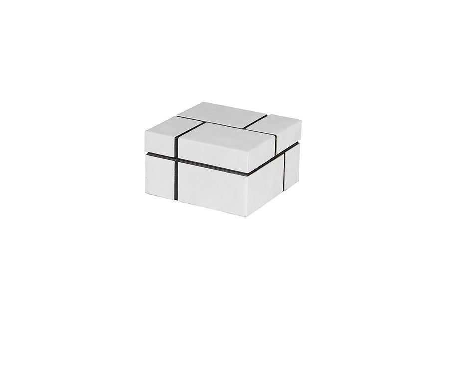 Silver Grey Square Jewelry Box
