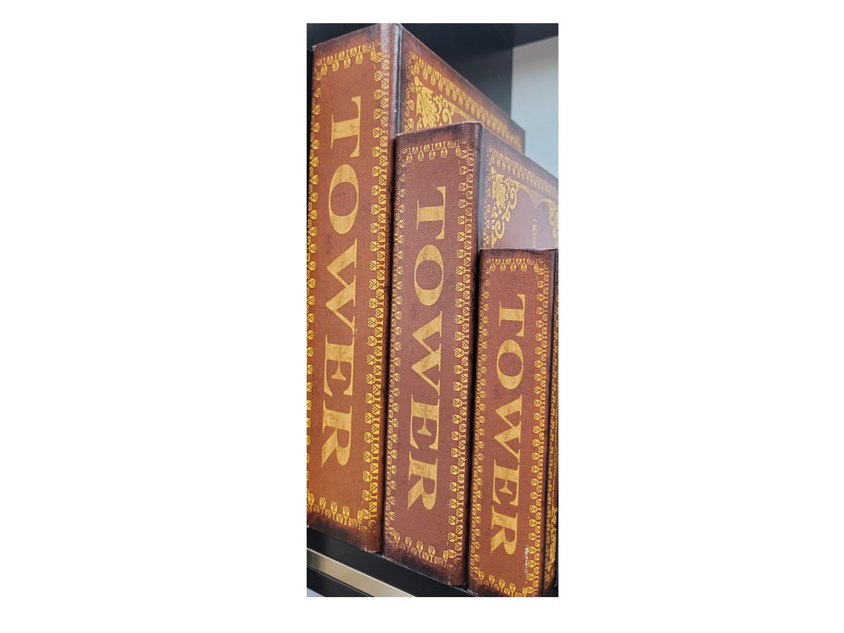 Set Of 3 Book Storage Boxes.